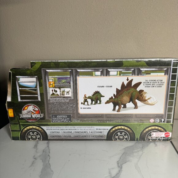 Jurassic World Legacy Collection Dr Sarah Harding & Stegosaurus Figure Toy NWT - Picture 5 of 8